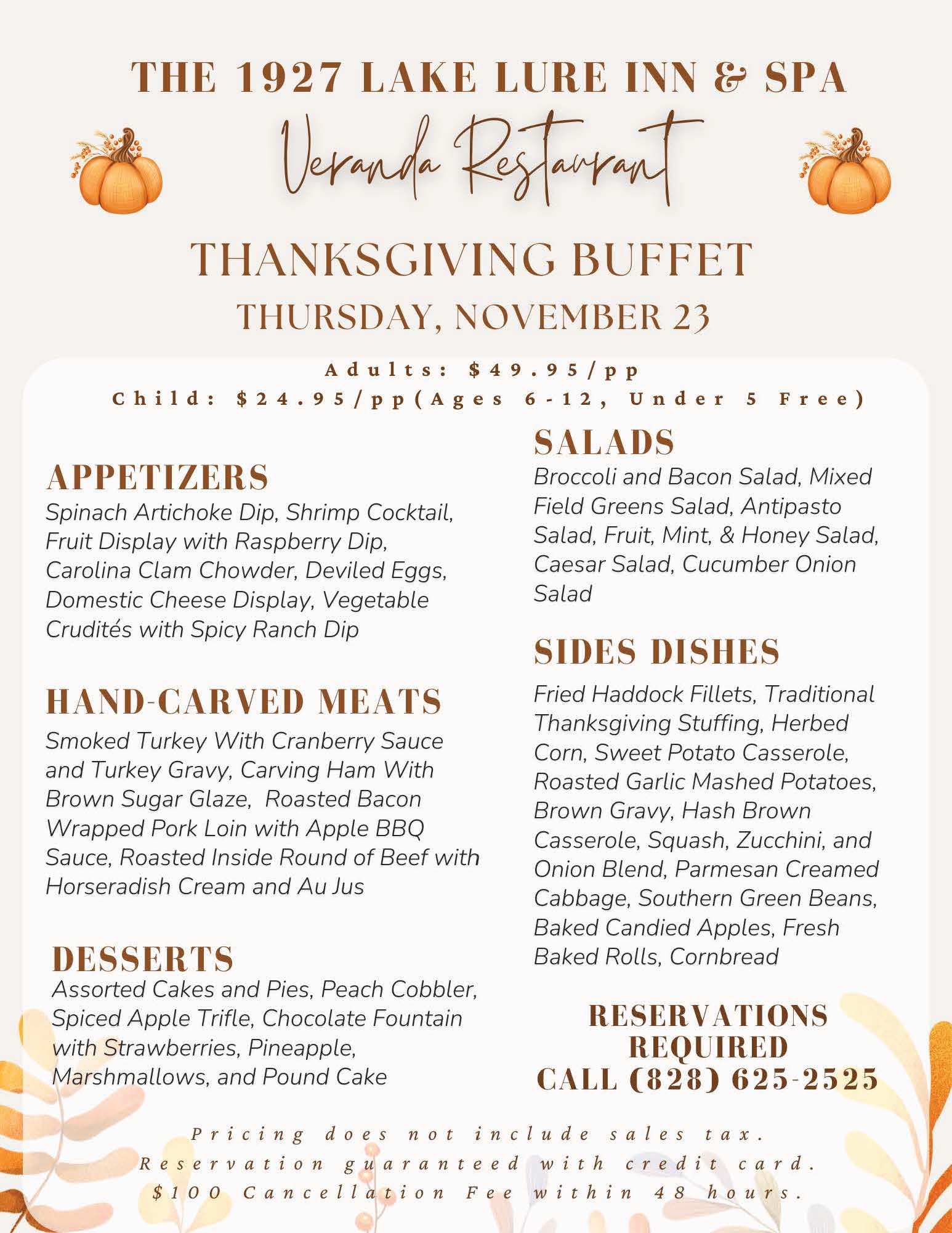 Our 2023 Thanksgiving Menu - Making it in the Mountains